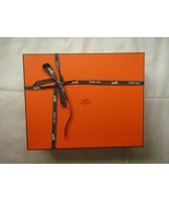 Hermes box rectangle large with ribbon 14 x 11.25 x 5 gift quality empty... - $3,776.57 MXN