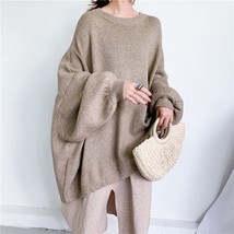 SuperAen Fashion Pullovers Sweater Women Autumn and Winter Bat Sleeve 2022 New O - £124.80 GBP