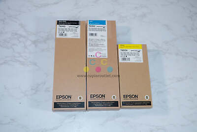 3 New OEM Epson SC-T3000,5000,7000,3070,5070 CYK Inks T6942,T6934,T6945 - $643.50