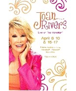 A Joan Rivers @ Venetian Hotel Las Vegas 4' X 6" Promo Card - $5.45 CAD