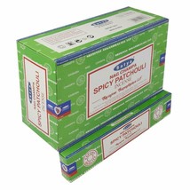 Satya Spicy Patchouli Incense Sticks Export Quality Fragrance AGARBATTI ... - £16.37 GBP
