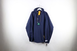Vintage 90s Mens Large Spell Out Notre Dame University Packable Hooded Jacket - £43.13 GBP