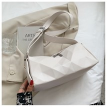 Geometric Rhombus Design Women&#39;s Bag Pu Leather Crossbody Shoulder Bags for Wome - £24.49 GBP