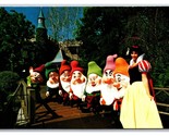 Disneyland Snow White Dwarves Fantasyland Anaheim CA UNP Chrome Postcard... - $3.91