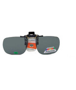 Polarized Clip On Flip Up Sunglasses Glare Block Square Tinted Driving L... - $13.85