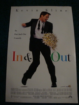 In &amp; Out - Movie Poster With Kevin Kline - £16.40 GBP