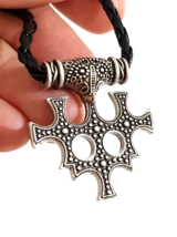 Hiddensee Thors Hammer Necklace Pendant Raven Skane Viking 22&quot; Leather Jewellery - £6.93 GBP
