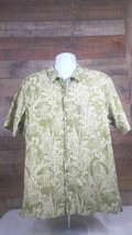 Columbia XCO Shirt Mens Short Sleeve Button Front Size L Green Floral Pr... - $8.41