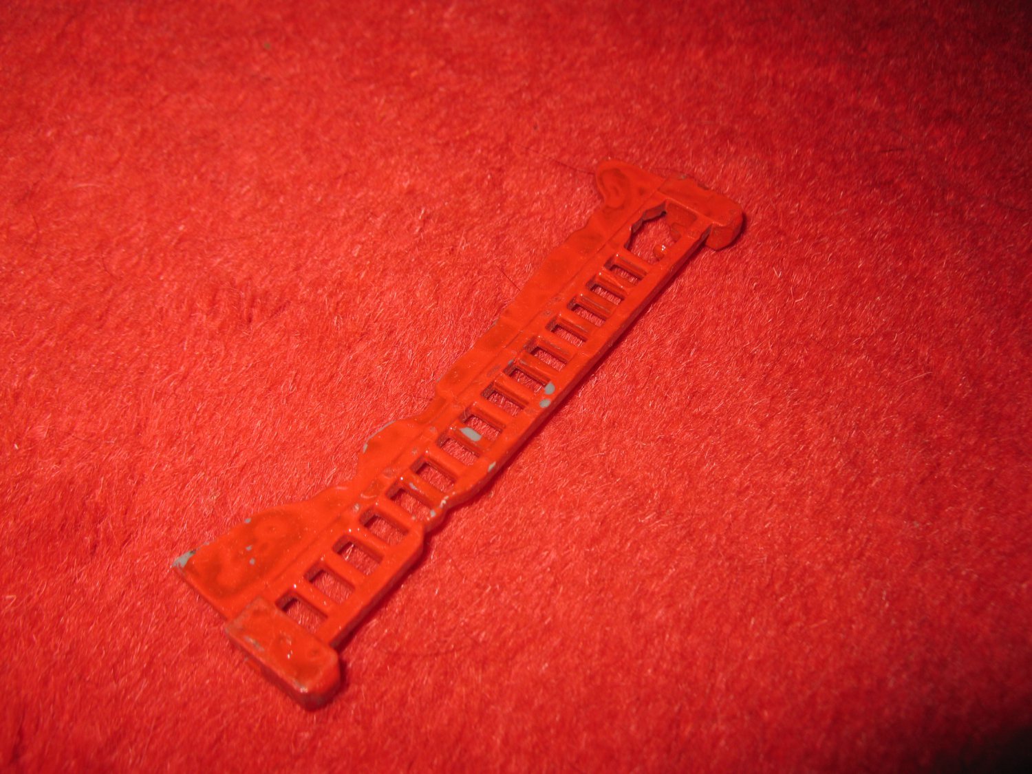 Primary image for Micro Machines Mini Diecast playset part: Railroad Track #1 (Painted Red)