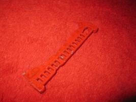 Micro Machines Mini Diecast playset part: Railroad Track #1 (Painted Red) - £2.75 GBP