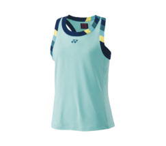 YONEX 24S/S Women&#39;s Tennis Sleeveless Tank Sportswear Top Blue NWT 20753EX - £63.09 GBP