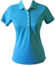 Nike Golf Tech Pique Polo Shirt Turquoise Blue Dri-Fit Activewear Active Top XS - £21.44 GBP