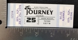 JOURNEY / STEVE PERRY - VINTAGE JULY 25, 1978 UNUSED WHOLE CONCERT TICKET  - $40.00