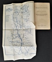 1869 Antique Merrimack River Nh History W Fold Out Map Indian Genealogy War - £96.61 GBP