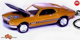 RARE KEYCHAIN 69/1970 GOLD FORD MUSTANG MACH 1 CUSTOM Ltd Ed. GREAT GIFT - £43.23 GBP