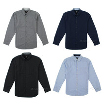 NWT CK Calvin Klein Men Classic Button-Down Long Sleeve 100% Cotton Woven Shirt - £31.45 GBP