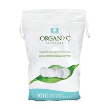Organyc 100 Organic Cotton Balls for Sensitive Skin 100 Count - $367.10 MXN