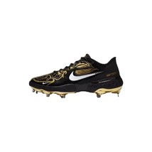 Nike Men Alpha Huarache Elite 3 Low Premium Baseball Cleats Black / Gold... - $89.10