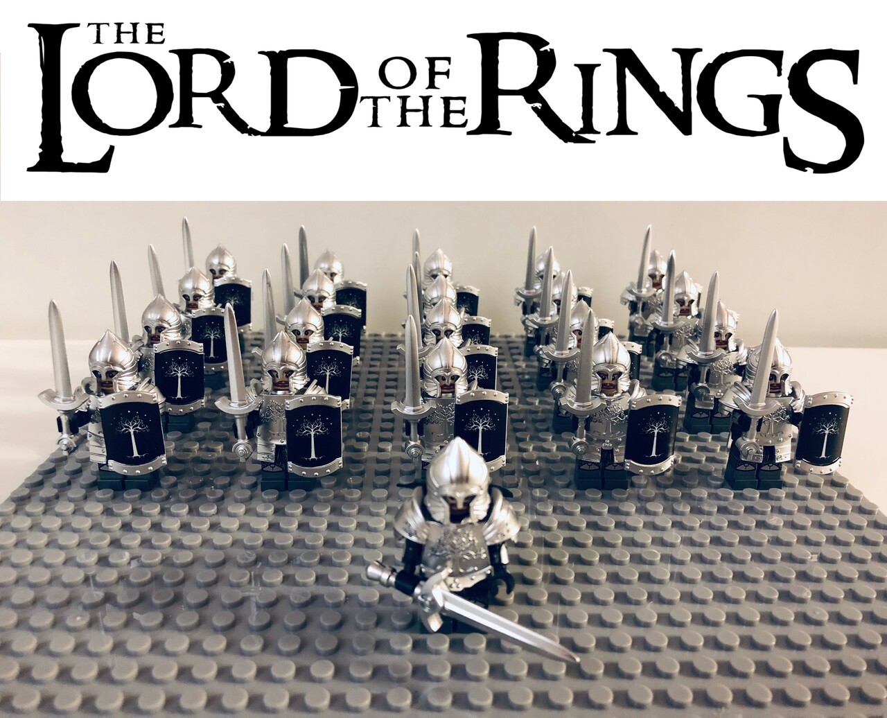 21pcs Gondor Heavy Swords Infantry Army Set LOTR Minifigures Toys