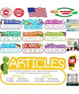 10 Oversized Parts of Speech Posters - Engaging Classroom &amp; Speech Thera... - $23.82 CAD