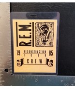 R.E.M. REM - MICHAEL STIPE - ORIGINAL 1985 CONCERT TOUR LAMINATE BACKSTA... - $20.00