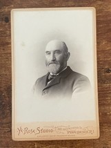 Vintage Cabinet Card. Portrait of man by Rose Studio in Providence, Rhod... - $13.33