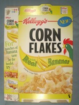 2004 MT KELLOGG&#39;S Cereal Box CORN FLAKES Real Bananas NEW! [Y155C13a] - £24.61 GBP