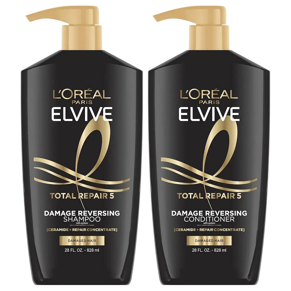 L&#39;Oreal Paris Elvive Total Repair 5 Repairing Shampoo and Conditioner  - $28.00