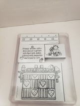 Stampin Up FRIENDS ARE LIKE QUILTS Set 4 Rubber Stamp Set  - $20.00