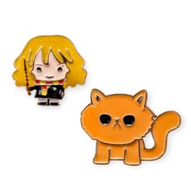 Harry Potter Enamel Pins: Hermione Granger and Crookshanks - £31.37 GBP