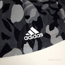 Adidas Women&#39;s Running Shorts Camo Black Grey W AOP SHORT Size Small New - $29.69