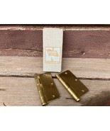 NOS Vintage National Builders Hardware Brass Butt Door Hinges 3.5 x 3.5 ... - £7.75 GBP