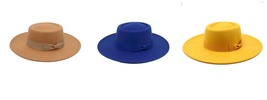 Ladies Elegant Bow Fedora Wide Brim Felt Panama Retro Church Derby Hat Women 03 - $33.99