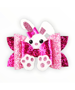 Festive Peekaboo Bunny Bow Hair Clip for Dogs - £21.58 GBP