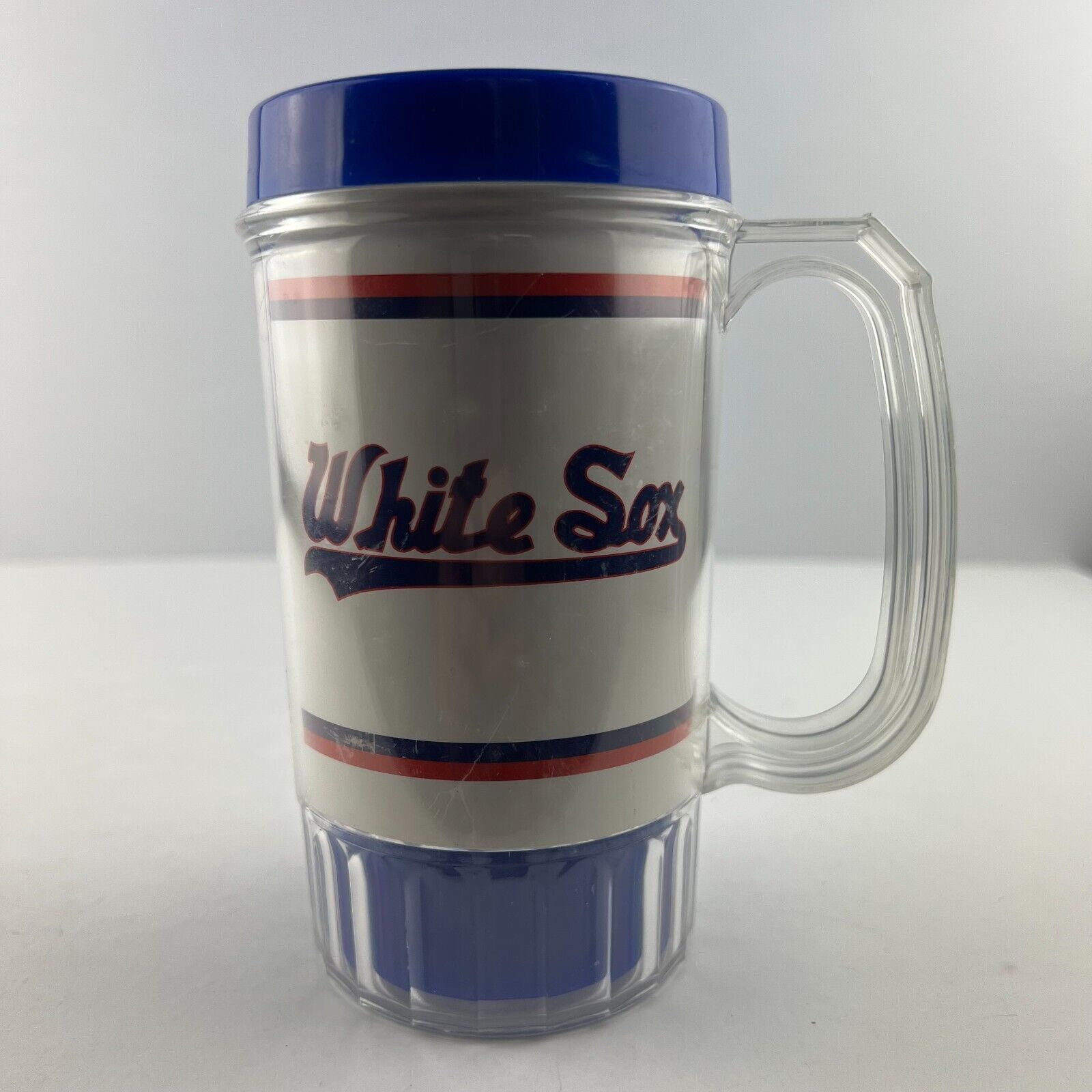 Chicago White Sox Vintage Plastic Miller Lite Beer Mug Cup 1980s - $13.85