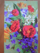 Vintage Floral Birthday Card Fantusy Greeting Card   - £1.59 GBP