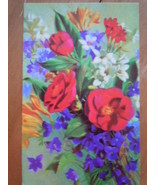 Vintage Floral Birthday Card Fantusy Greeting Card   - $2.72 CAD
