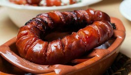 Chorizo EXTRA Portuguese Traditional Hot Smoked Cured Sausage Hot SPICY Portugal - £6.35 GBP