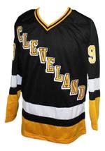 Any Name Number Cleveland Lumberjacks Retro Hockey Jersey Black Quinn Any Size image 4