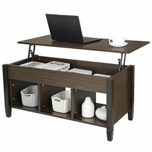 Lift Top Coffee Table Hidden Storage Lift Tabletop Dining Table for Home Use - £90.42 GBP