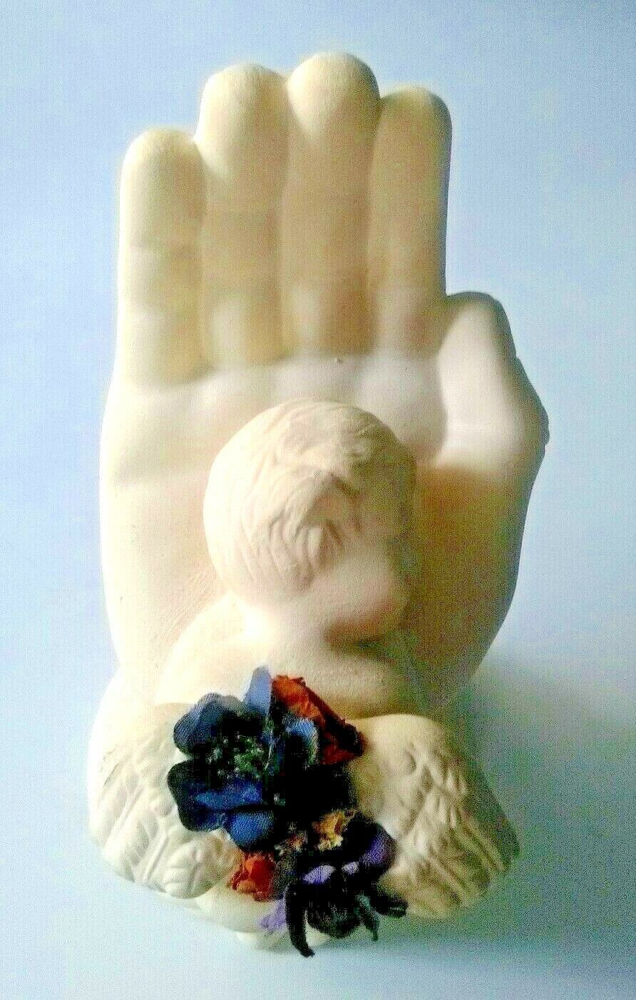 Primary image for Angel Sleeping "Safe In The Hand Of God" Figurine 6" Tall