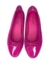 Jeffrey Campbell Arabesque Pink Suede Ballet Flats Cap Toe SZ 8 NEW - £63.12 GBP