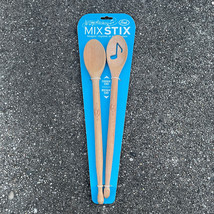 Fred Mix Stix Drumstick Spoons Beechwood 13&quot; Food Safe Make Music While You Cook - £14.70 GBP