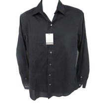 Van Heusen Men's Black Long Sleeve Easy Care Shirt Small NWT $54 - £11.84 GBP