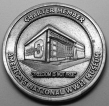 World War II National D-Day Museum New Orleans Charter Member Token Coin WWII - £7.81 GBP