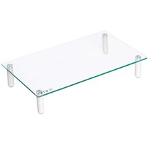 VIVO Glass Ergonomic Universal 15.7 Tabletop Monitor Riser, Mid-Sized De... - £23.59 GBP