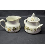 Vintage ROYAL DOULTON Lidded Sugar Bowl And Creamer LARCHMONT Pattern - ... - $33.05 CAD