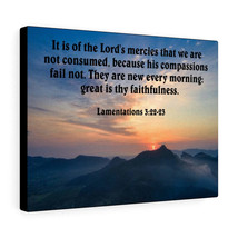  Great is Thy Faithfulness Lamentations 3:22-23 KJV Wall Art Chr - £68.33 GBP+