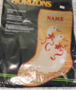 Monarch Horizons Sculptured Golden Goose Christmas Stocking KIT Reinardy... - £11.77 GBP