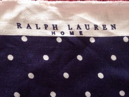 Ralph Lauren Home 100% Linen Little Jeanne Polka Dot Navy Blue Fabric 31.9y Bolt - £2,254.42 GBP